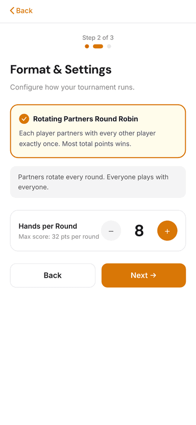 Step 2: Format settings